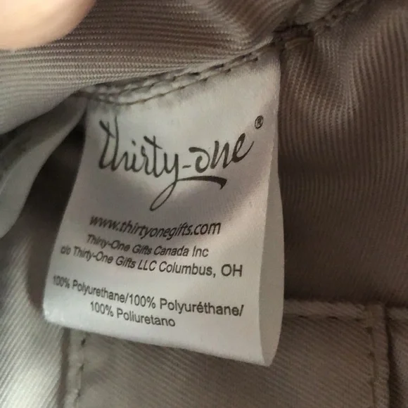 Thirty One Brown Vegan Leather Crossbody Brass Hardware - Picture 6 of 11